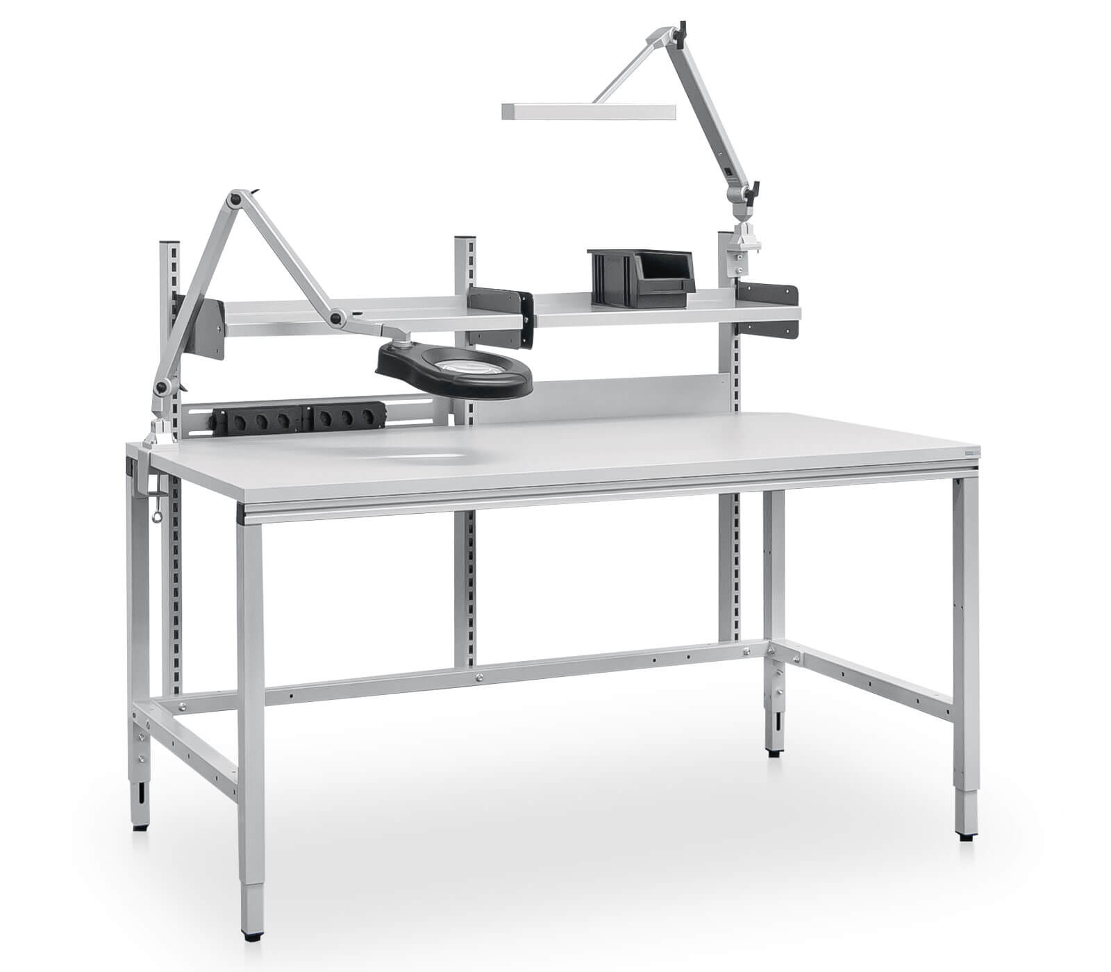 ERGO-line Arbeitstisch mit verschiedenen Beleuchtungsmöglichkeiten {{brizy_dc_image_alt imageSrc=